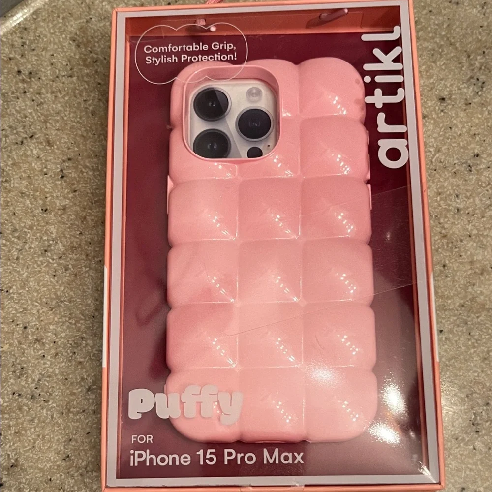 Puffy Pink Case for iPhone 15 Pro Max